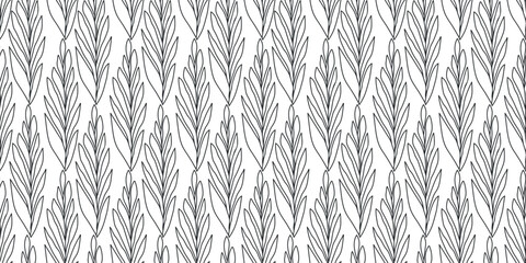 leaves vector pattern black and white simple