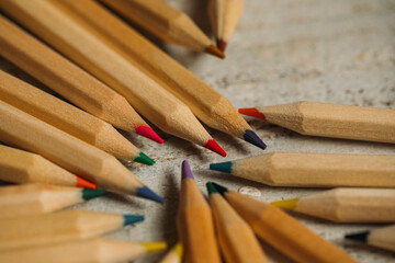 close up of pencils