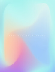 Y2K holographic gradient iridescent aura pastel mesh background. Soft blurry pink, blue and orange design for social media concepts, web, smartphone screen, presentations, banners, posters and prints