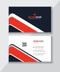 modern business card design . double sided business card design template .