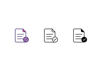 Document icon vector stock.