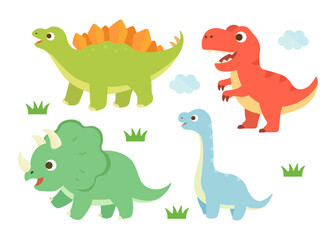 Estores personalizados infantiles con tu foto かわいい恐竜のイラストセット