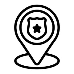 Police line icon