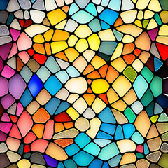 Colourful Glass Mosaic Graphic Design Backgrounds
