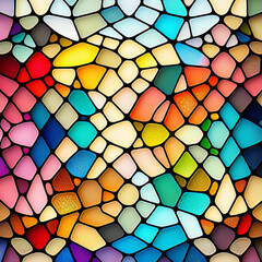 Colourful Glass Mosaic Graphic Design Backgrounds