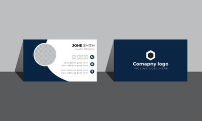 Title: Business Card, Modern business card template, Flat design, Business Card Layout, Double sided business card template, Black business card, White business card design, professional business card