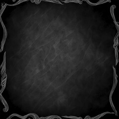 A blackboard with details on white and background minimalistic