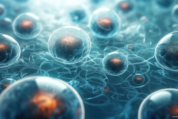 close-up view of colorful balls in different sizes and textures. Generative AI