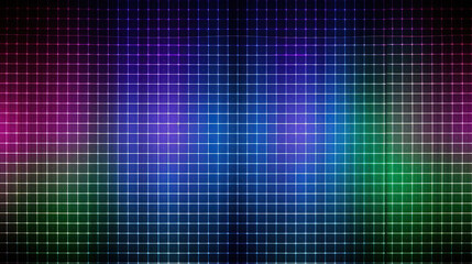 Led neon screen background. Generative Ai