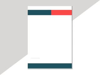 Minimalist concept business style letterhead template design. Professional & modern letterhead template design with geometric shapes. Vector graphic design. Printable & Editable For All user.