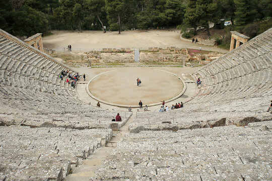 The Ancient Theatre of Epidaurus (Peloponnese, Greece)