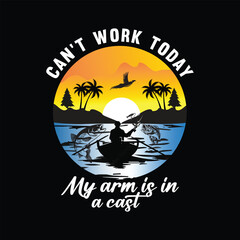 Fishign t shirt design