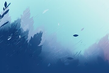 Fototapeta na wymiar Abstract blue wave background. AI generated art illustration.