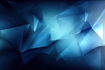 Abstract blue wave background. AI generated art illustration.