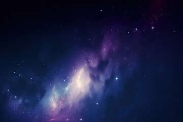 Obraz na płótnie Canvas Stars in space. AI generated art illustration.