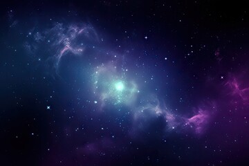 Obraz na płótnie Canvas Stars in space. AI generated art illustration.
