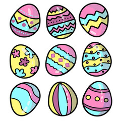 easter eggs set