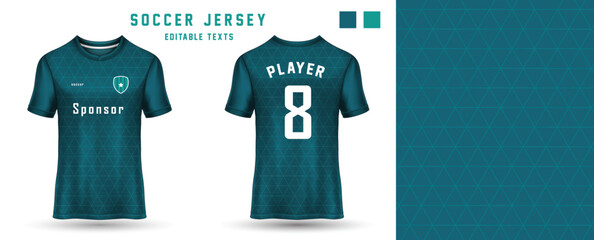 soccer jersey template with abstract texture jersey mockup for football player