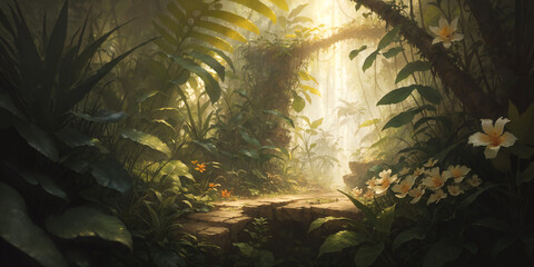 The jungle background (AI)