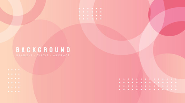 gradient pink background with circle theme