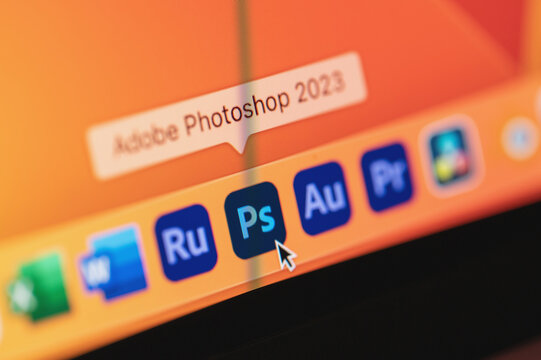 Open Adobe photoshop software