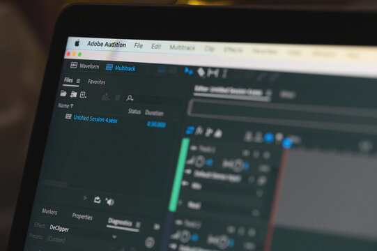 Edit soundtrack in Adobe audition