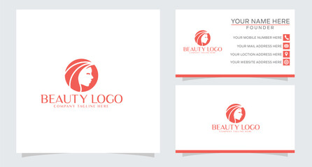 Simple and creative beauty skin care logo design vector