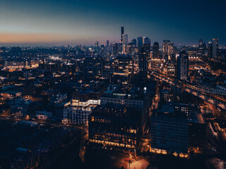 Aerial Drone of Brooklyn NYC 