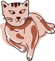 cute cat hand-drawn illustration