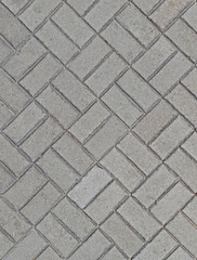 Interlocking concrete paver tiles , seamless repeatable all sides, ready for 3D maping texture.