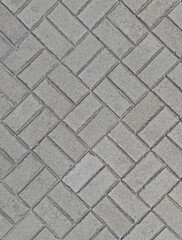 Interlocking concrete paver tiles , seamless repeatable all sides, ready for 3D maping texture.