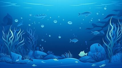 Blue Ocean concept background