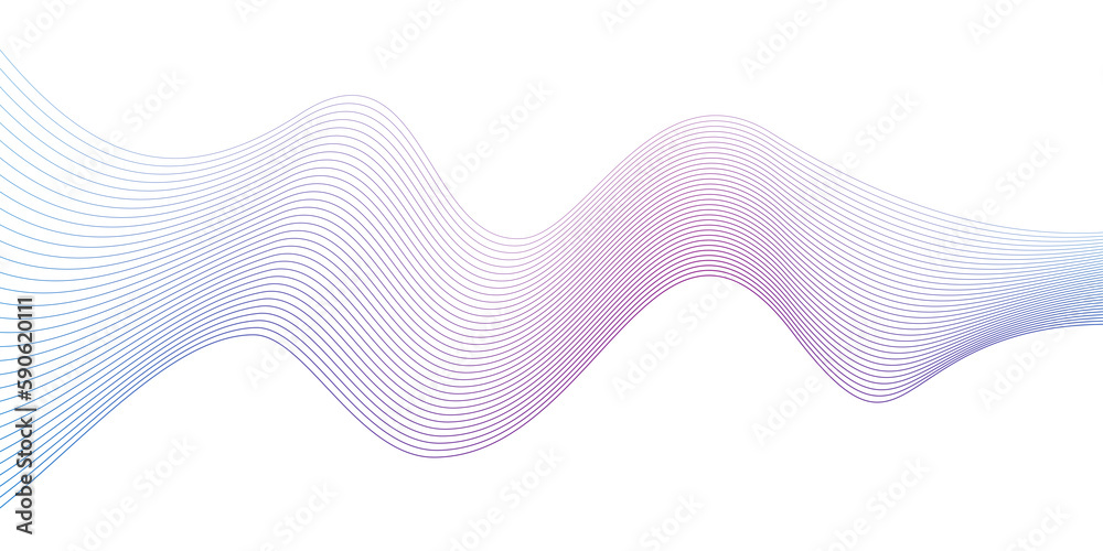 Aufkleber modern abstract glowing wave background. dynamic flowing wave lines design element. futuristic techn