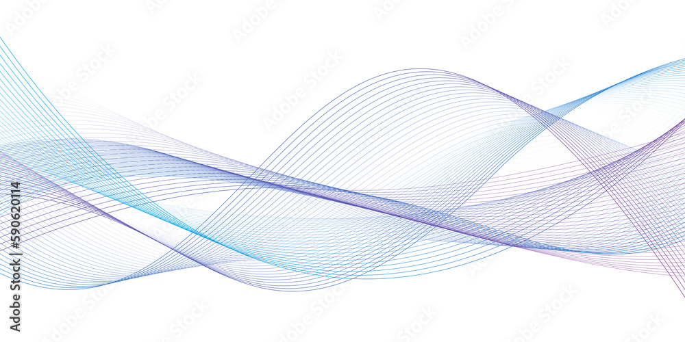 Poster modern abstract glowing wave background. dynamic flowing wave lines design element. futuristic techn