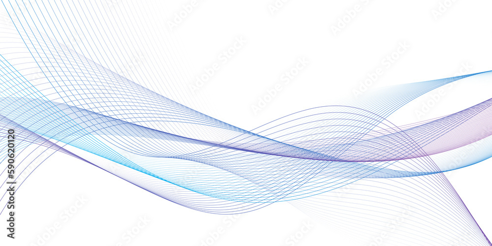 Aufkleber modern abstract glowing wave background. dynamic flowing wave lines design element. futuristic techn