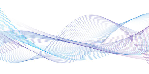 Modern abstract glowing wave background. Dynamic flowing wave lines design element. Futuristic technology and sound wave pattern. PNG file.