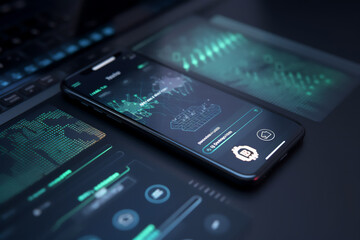smartphone layout with nft exchange