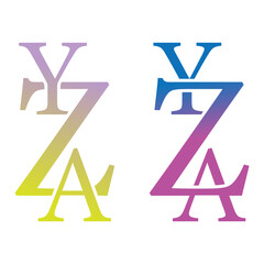 Luxury monogram business Logo design.
