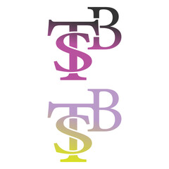 Luxury monogram business Logo design.
