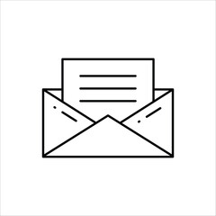 Envelope vector icon. Mail flat sign design. Envelope symbol pictogram. UX UI icon