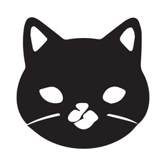 Cat Head Vector Illustration