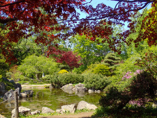 春の豊平公園（北海道札幌市豊平区）