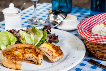 Ham and Cheese French Quiche Lunch