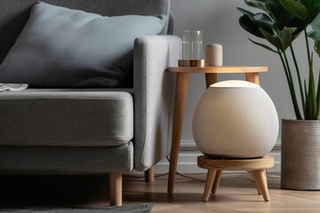 Obraz premium smart home speaker in modern interior