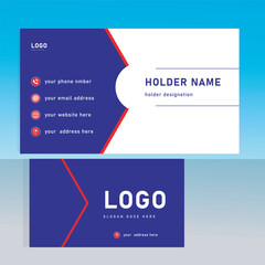 business card template. vector design. modern layout, unique and new design