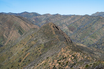 The Blue Ridge Trail, Stebbins Cold Canyon, on a cloudless day, off interstate 128, Winter, CA, USA