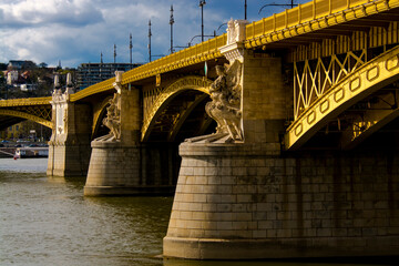 The Elizabeth Bridge over the river Danube in Budapest