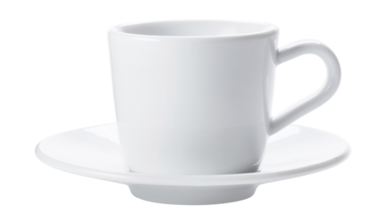 Empty coffee cup cut out