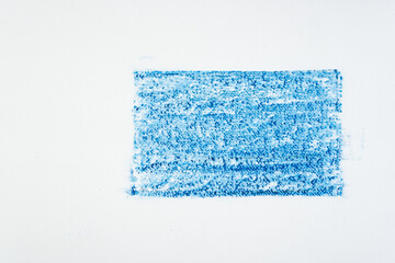 simple blue pastel media box on a blank surface
