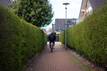 person riding a bicycle